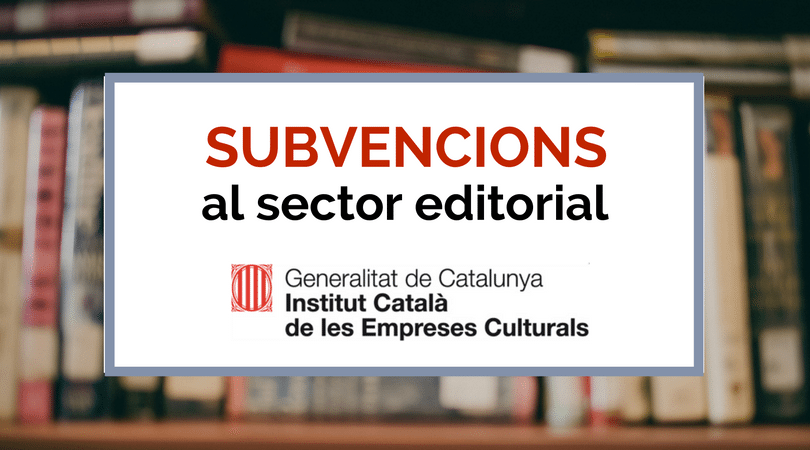 Subvencions ICEC-sector editorial
