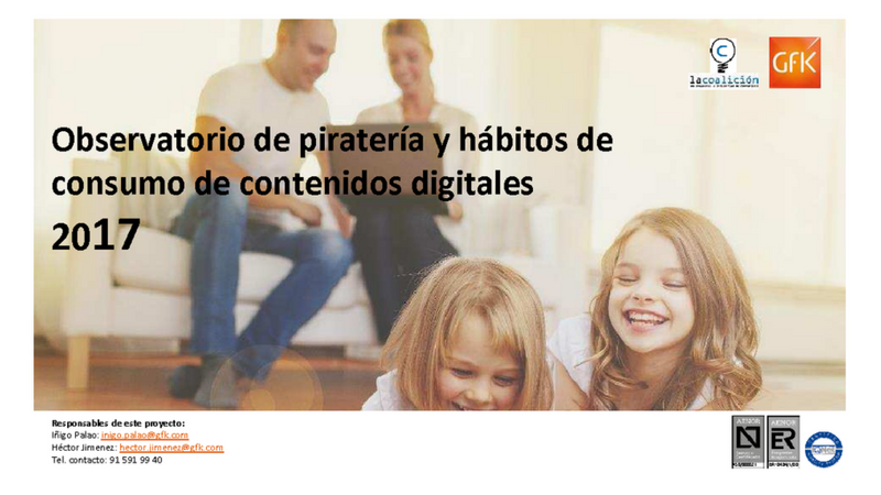 Observatori de la pirateria i hàbits de consum de continguts digitals 2017