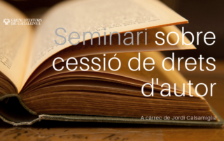 Seminari sobre cessió de drets d'autor